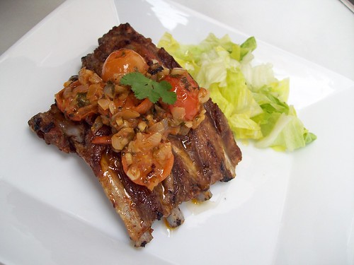 Costilla de cerdo al horno