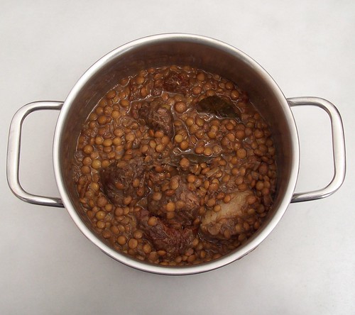 Lentejas con carrilleras de cerdo